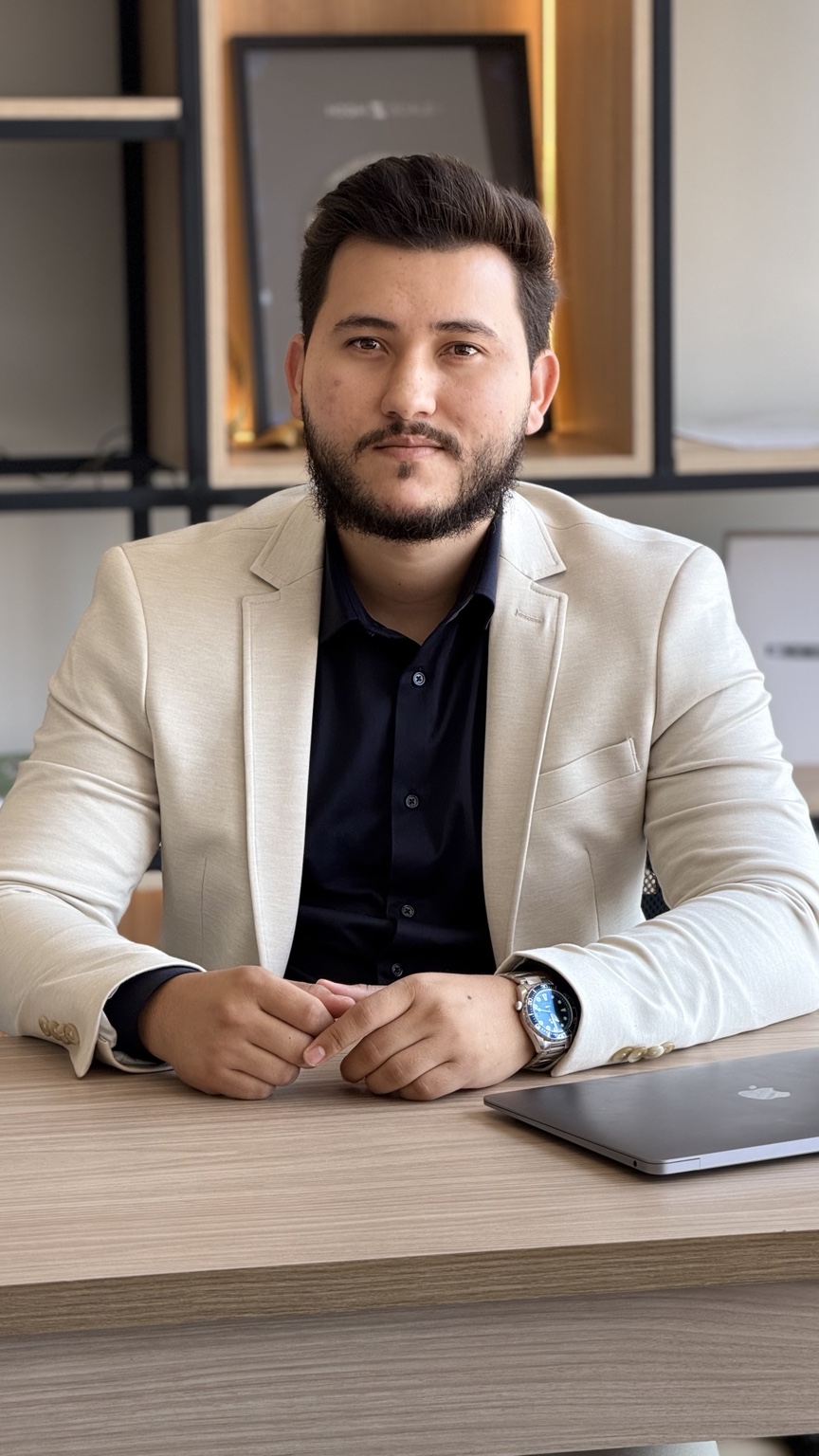 Marcos Hurtz, fundador da Hurtz Company, em seu escritório